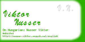 viktor nusser business card